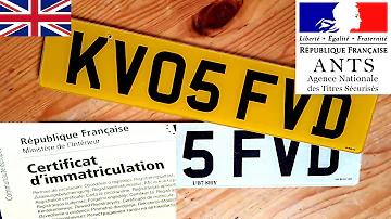 Comment lire une plaque d'immatriculation anglaise ?