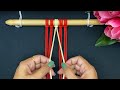 Macrame Pattern - Macrame Wall Hanging Simple Design - step by step tutorial