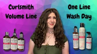 NEW Curlsmith Volume OneLine Wash Day on Wavy Curly Hair: ALL of the New Curlsmith Products