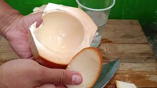 Coconut Cutting Skill || Fresh coconut water #fruitcutting #cuttingskills