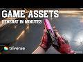 Batch Converting Images to 3D Weapon Assets in Minutes #unrealengine #gamedev #3dart