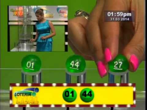 Loteria Real Sorteo 1 55 PM 31 de Marzo 2014 juegos panamericanos 2019 en vivo
