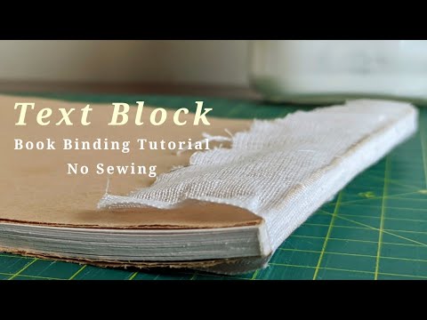 Kraft Text Block Make Your Own Book DIY Book Binding 