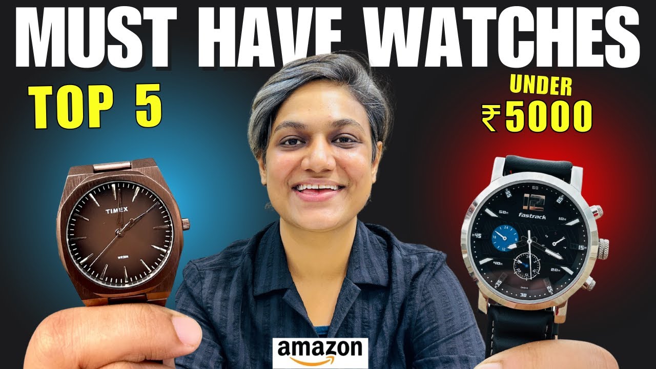 🔥Топ-5 лучших мужских часов стоимостью до 1000-5000 рупий | Casio, Timex, Fastrack, Sonata — часы...