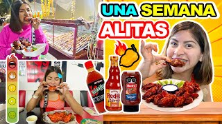 🍗 UNA SEMANA COMIENDO SÓLO ALITAS 🔥 Búfalo, Habanero, BBQ Y TODO EL PICOMETRO! 🌶 🌶 ¿CUÁNTO GASTÉ?💰