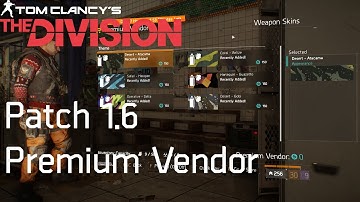 THE DIVISION | Patch 1.6 PTS Early Preview of the Premium Vendor!