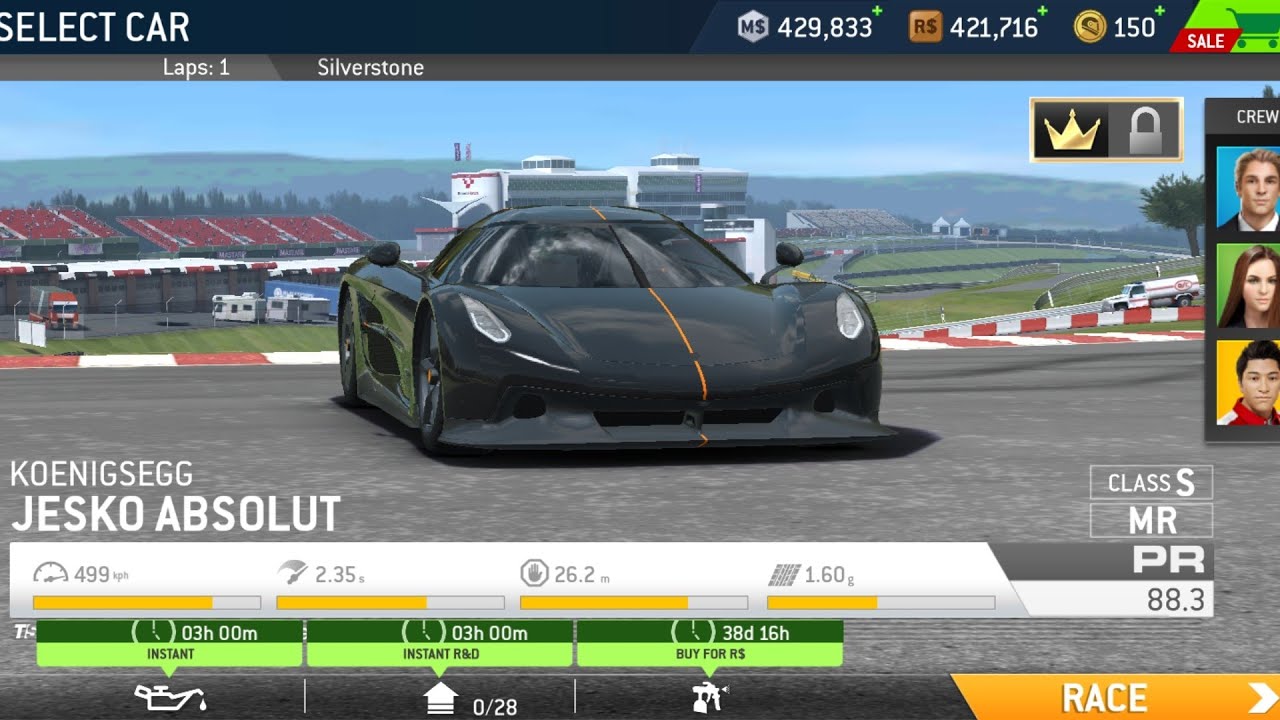 Real Racing 3: Gameplay-walkthrough | Driving KOENIGSEGG JESKO ABSOLUT ...