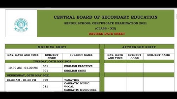 BIG UPDATE | CBSE 10TH & 12TH DATE SHEET CHANGED FOR BOARD EXAM 2021. REVISED DATE SHEET HERE