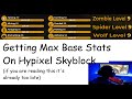 Getting max base stats on Hypixel Skyblock