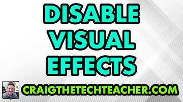 Disable Visual Effects on Windows XP