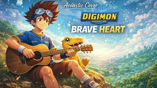 Brave Heart – Digimon Adventure Insert Song | Acoustic Guitar Cover (デジモンアドベンチャー OST) screenshot 3