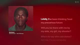 Daniel Caesar - Who Knows (Lyrics)