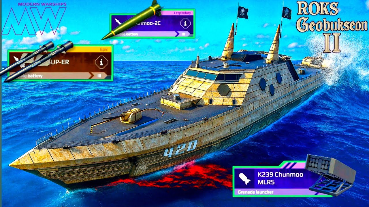 Overpowered Now - 😎ROKS GEOBUKSEON ll After Rebalance Test In Modern Warships Gameplay