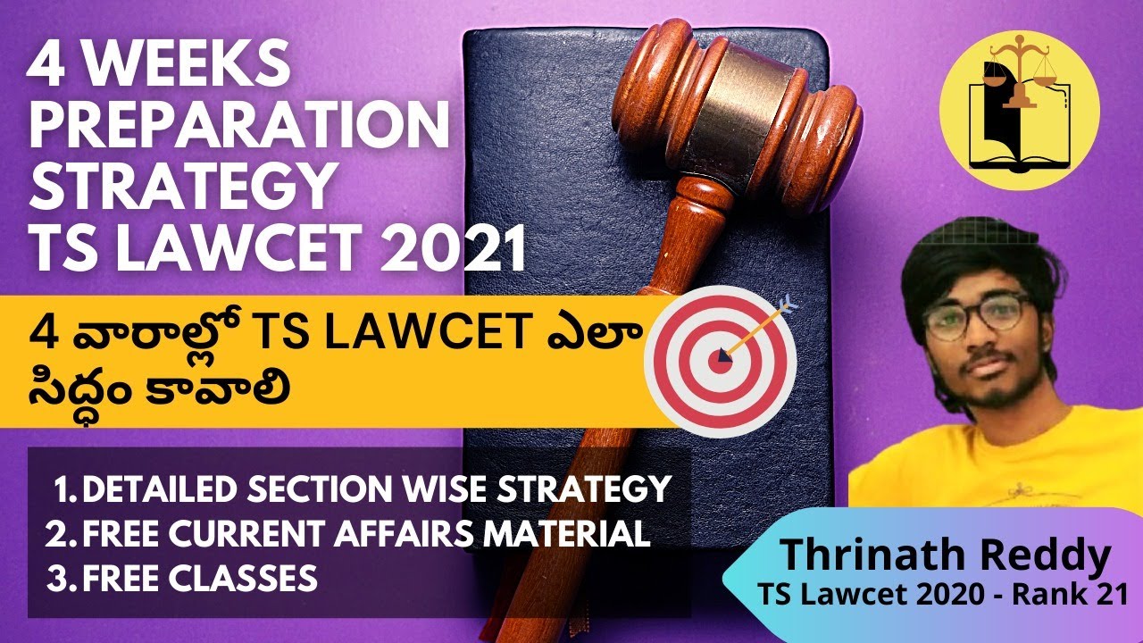 TS LAWCET 2021 - Last 4 weeks Preparation Strategy | Thrinath Reddy ...