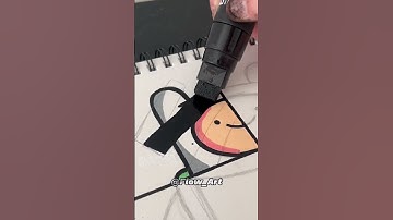 One Drawing, But in 4 Different Styles! (Part 1) #posca #satisfying #art #shorts