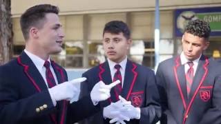 Colton Haynes Makes A Surprise Visit to Gompers Prep and the Warblers!