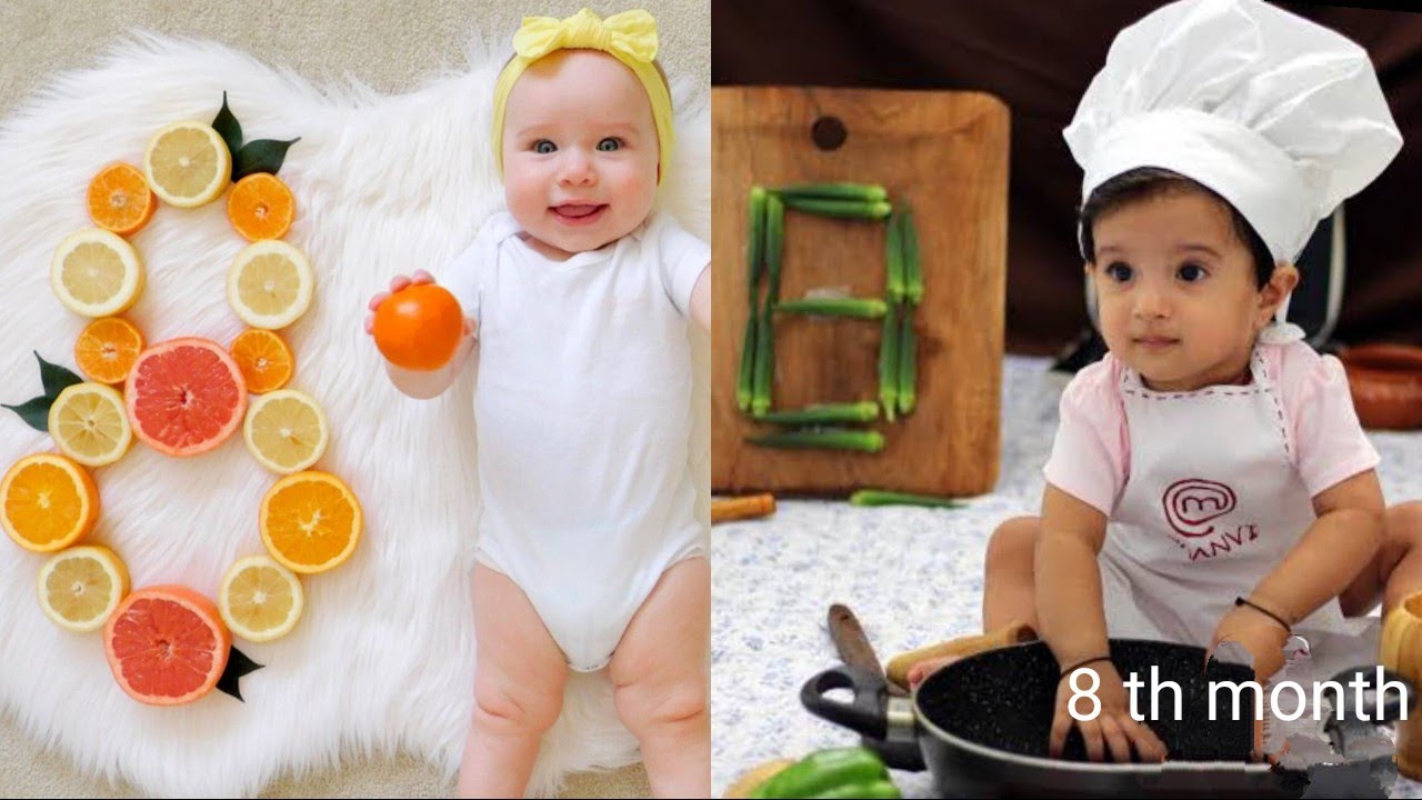 8th Month Baby Photoshoot Ideas At Home Simple Monthly Baby Photoshoot Ideas At Home Youtube