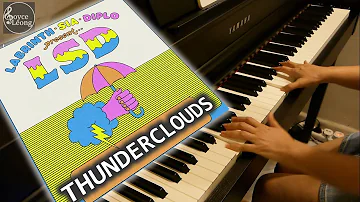 LSD - Thunderclouds ft. Sia, Diplo, Labrinth - Piano Cover & Sheets