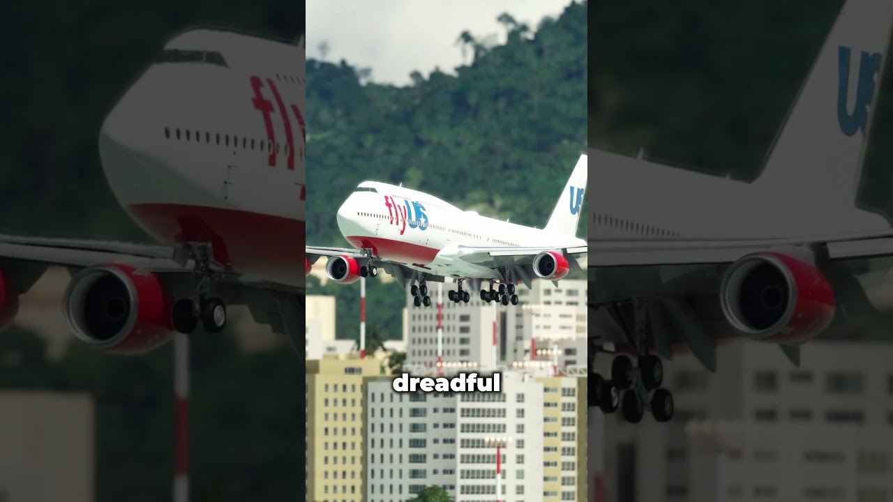 GTA V FlyUS 747 DRIFTING a Landing into Kai Tak Airport 