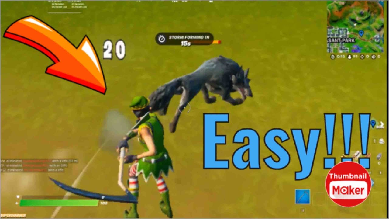 Damage Wildlife With A Melee Weapon - Fortnite Dire Quests 2/5