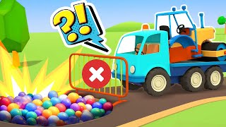 The dump truck needs help! The hole in the road. A NEW EPISODE of Helper Cars cartoon for kids. by KidsFirstTV 73,519 views 1 month ago 26 minutes