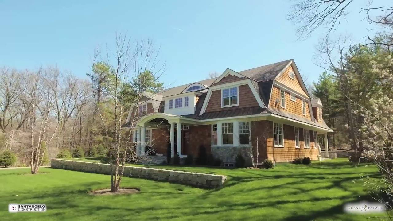 78 Chestnut Street in Weston MA for sale - Luxury New Construction Drone Video
