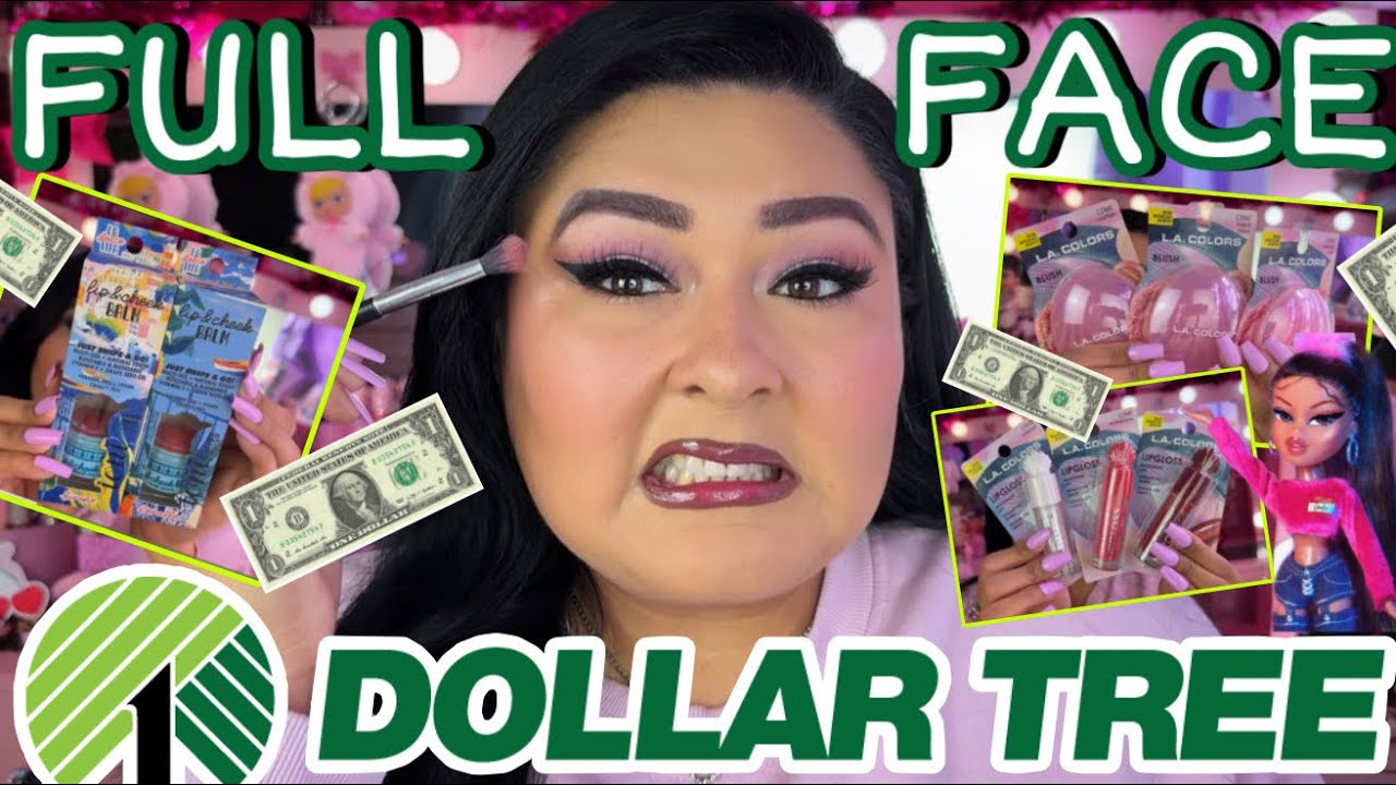 Макияж всего лица за 1,25 доллара в Dollar Tree // Косметика LA Colors, Ioni и многое другое!