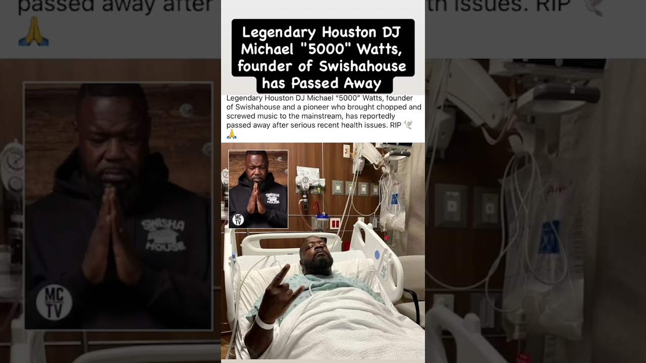 Легендарный хьюстонский диджей Майкл «5000» Уоттс, основатель Swishahouse, скончался 