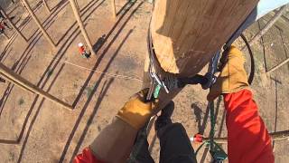 Climbing a 35' Pole at NLC