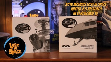 50th Anniversary Moebius LOST IN SPACE Jupiter 2 & B9 Robot in Cardboard TV