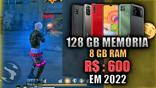 Muito Barato!🤑 5 MELHORES CELULARES MAS BARATOS PARA JOGAR FREE FIRE EM 2022! ( 4gb - 8gb de RAM)