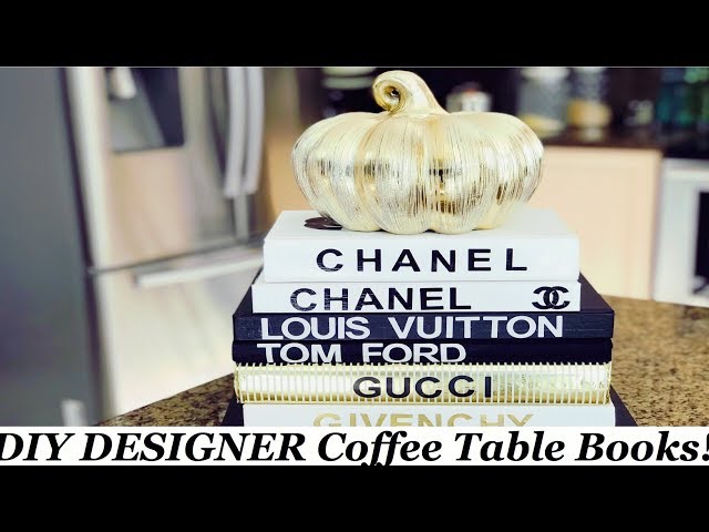 Dollar Tree DIY: DESIGNER BOOKS (CHANEL, LOUIS VUITTON, VERSACE