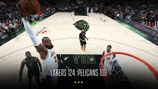 Lakers close out 2023-24 regular season with 124-108 win in New Orleans