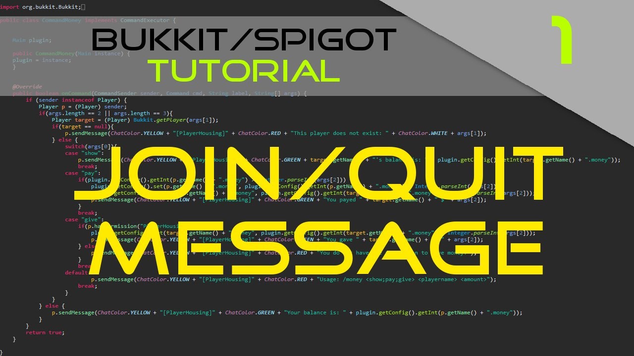 Message plugin. Zero coding Bukkit.