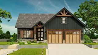 Craftsman House Plan 25831GE Walkthrough Tour