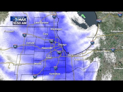 LIVE radar as snow storm moves through Chicago area - YouTube