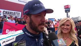 Martin Truex Jr. gets emotional in Charlotte Victory Lane