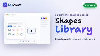The Shapes Panel in LetDraw: Ready-Made Shapes & Libraries