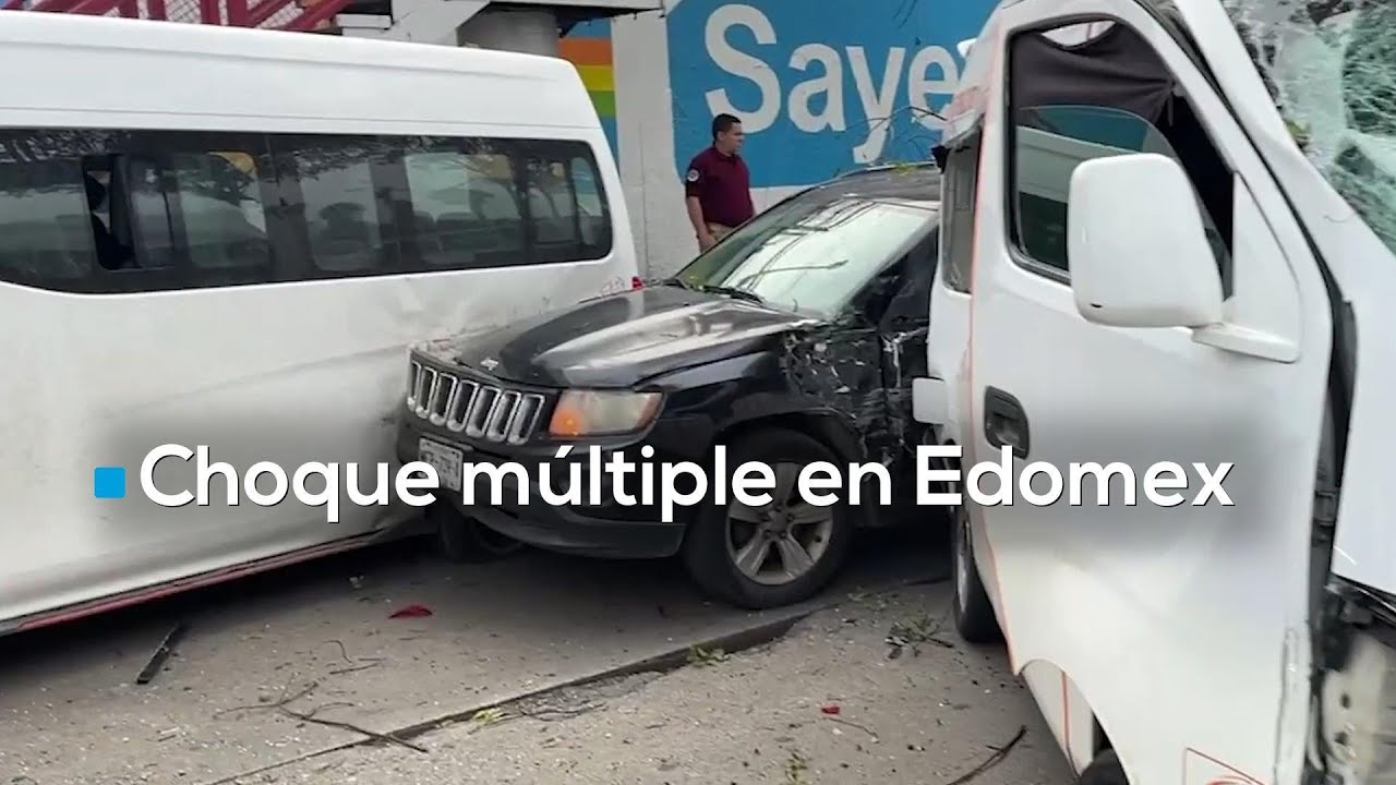 Aparatoso accidente en Tlalnepantla: 10 personas resultan heridas