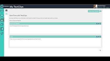 Using Text Clips in CinchshareFree.com