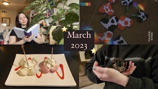 March Vlog ☁️ | baby kitten, art, tennis, books, nature walks, life, etc. ⭐️ by Olivia Rose Bean 60 views 11 months ago 34 minutes