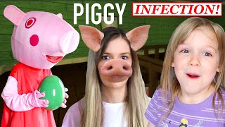 In Real Life Roblox Piggy Infection Scavenger Hunt! Roblox Piggy Infected My PB and J!