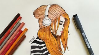 Como Desenhar Garota Tumblr Como Dibujar Una Chica Tumblr