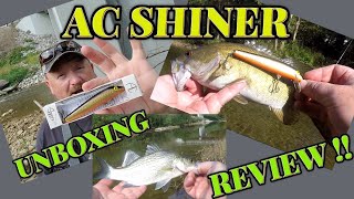 Unbox Tie on and Fish Jerkbait by AC Shiner Smallmouth Bass