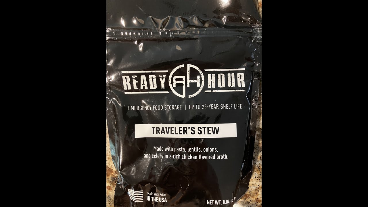 Ready Hour Emergency Food Taste Test Travelers Stew YouTube
