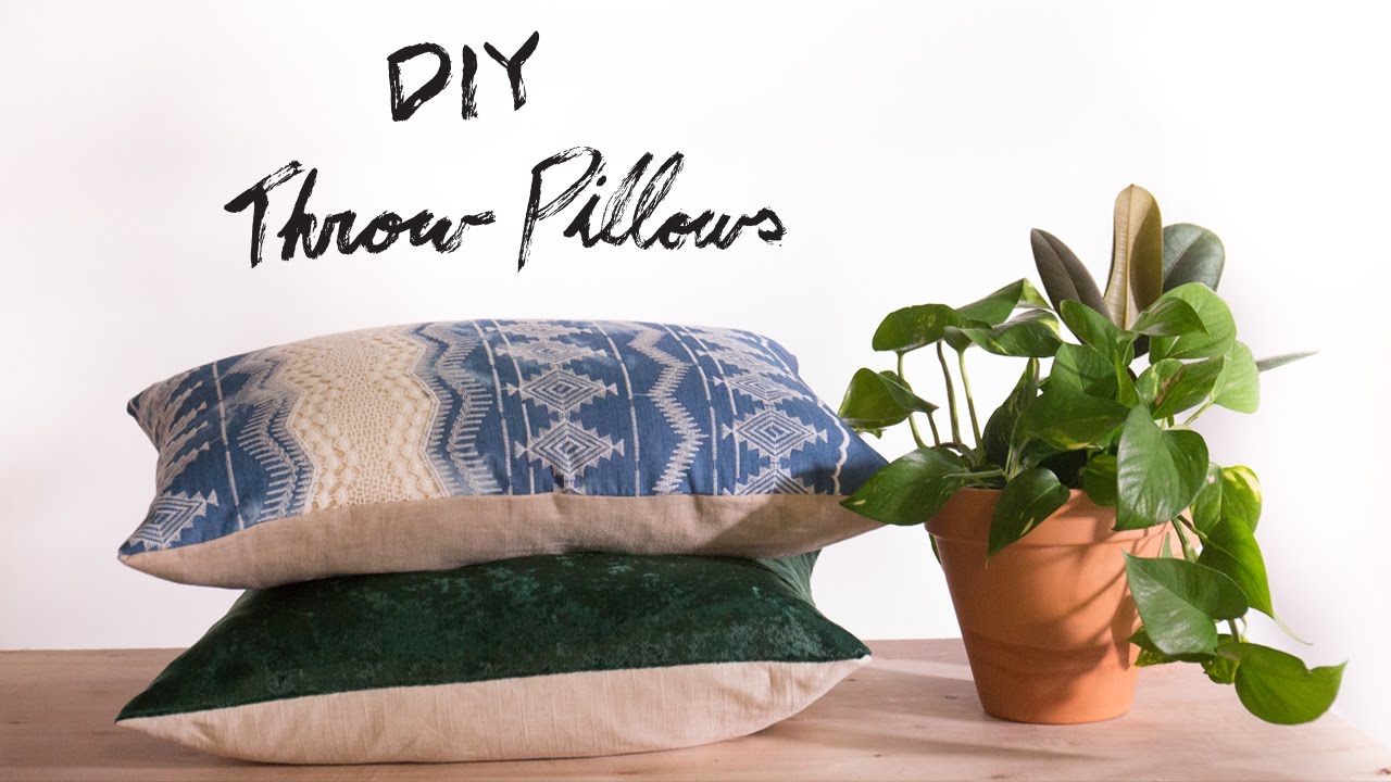 DIY Throw Pillow Covers with Zipper  Serena and Lily Inspired - Hydrangea  Treehouse