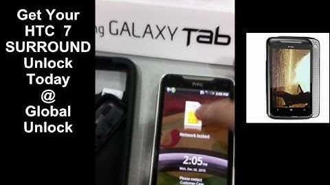 Showing You How To Unlock A HTC 7 SURROUND