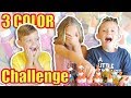 3 COLORS OF GLUE SLIME CHALLENGE!!!  Kids Fun TV