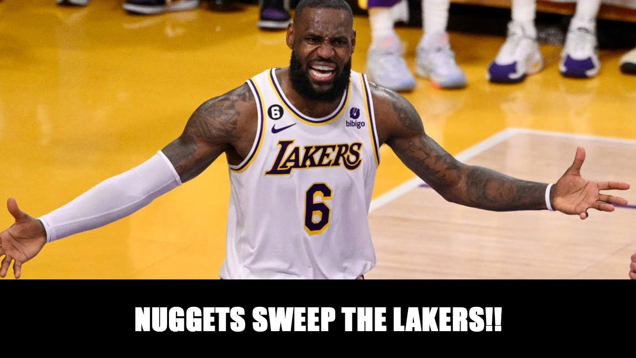 NUGGETS SWEEP THE LAKERS REACTION!!! LEBRON IS NOT THE GOAT!! - YouTube