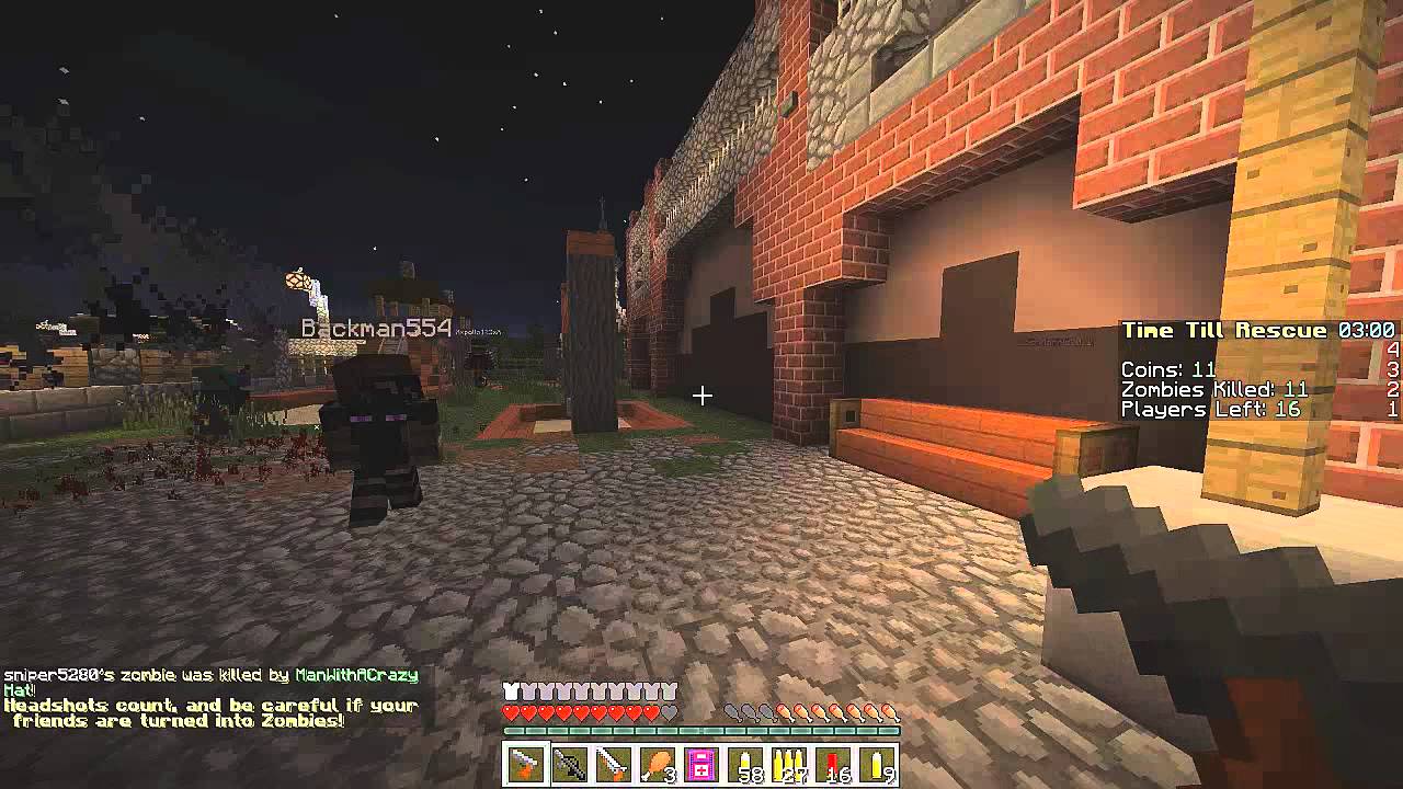Minecraft: THE BLOCKING DEAD! (Server Mini-Game) - YouTube